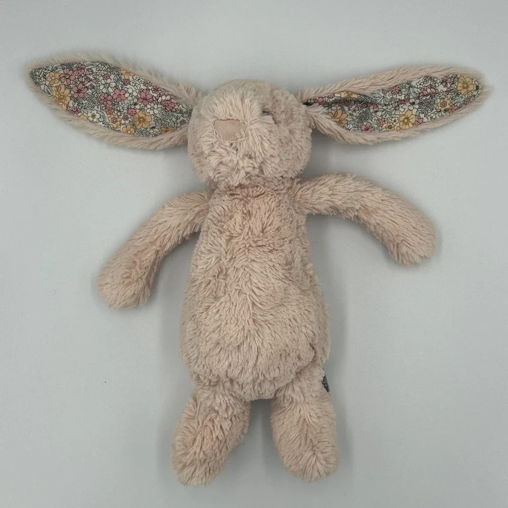 JellyCat Medium Tessa Blossom Bunny London Light Pink Plush RARE‎ RETIRED VHTF